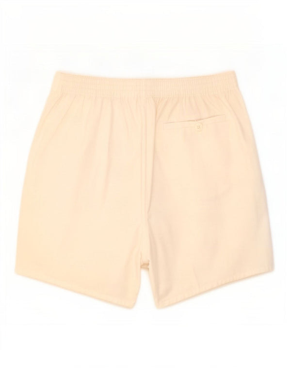 Sivar Womens High Waist Chino Shorts IT 50 XL W30 White Polyester