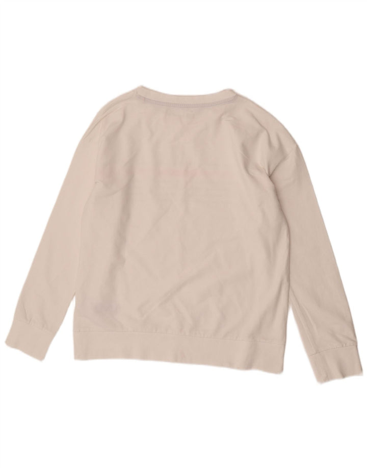Felpa da donna Esprit Maglione UK 16 Cotone a righe grandi bianche