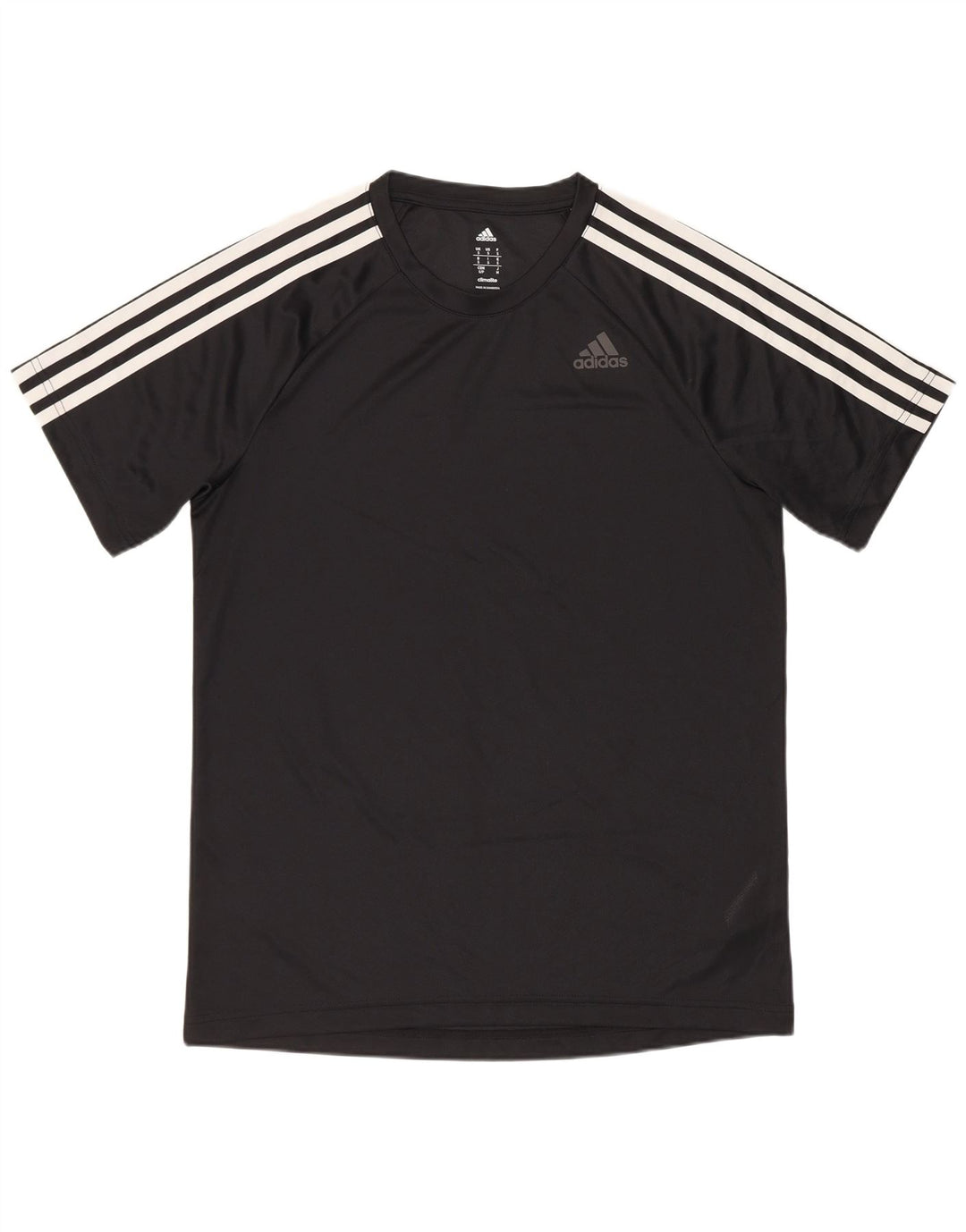T-shirt da uomo Adidas Top Small nera in poliestere sportiva