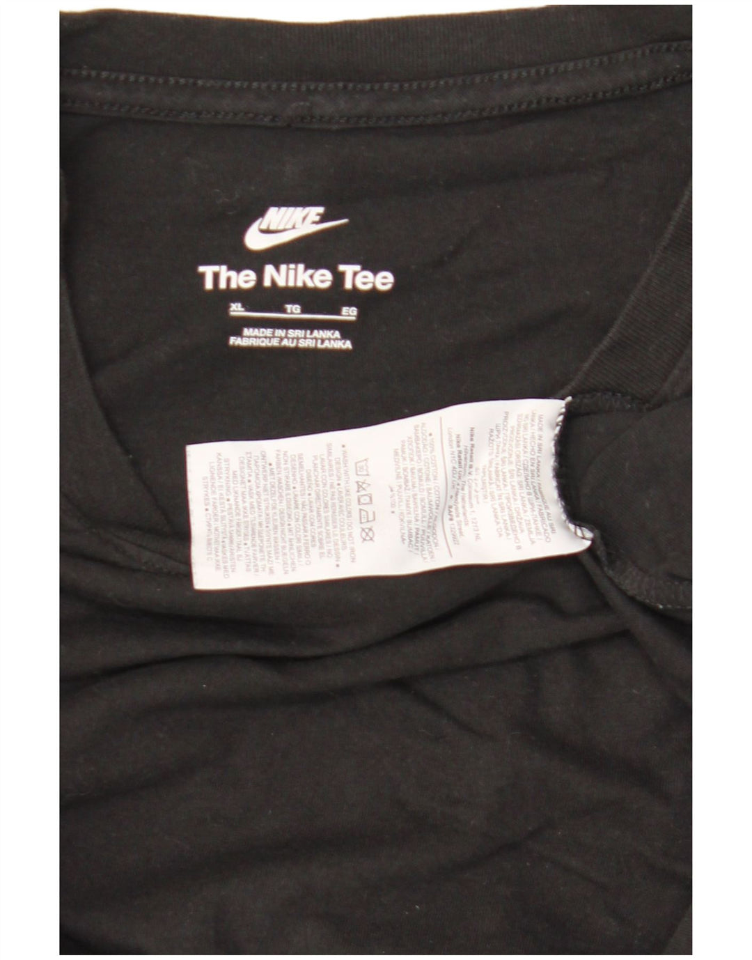 T-shirt da uomo Nike Top XL in cotone nero
