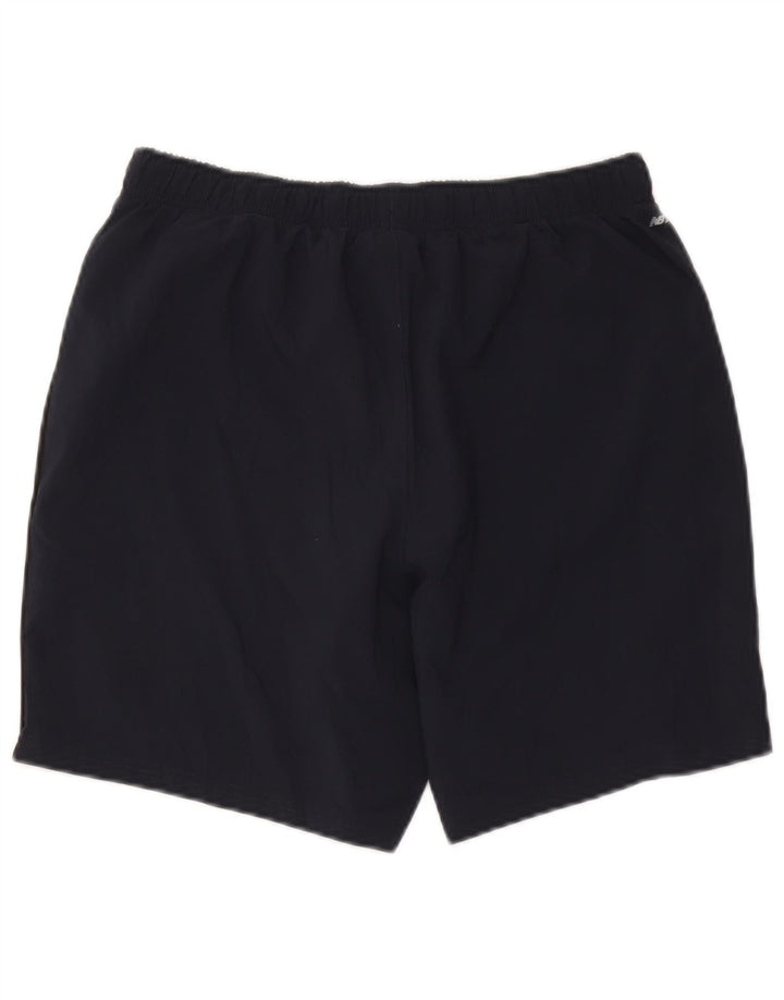 Pantaloncini sportivi da uomo New Balance medio blu navy