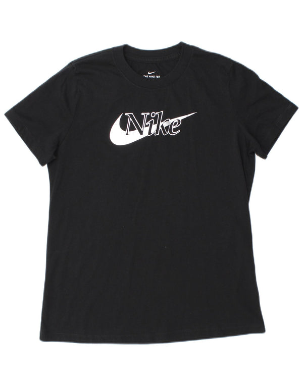 T-shirt grafica da donna Nike Top UK 12 media nera