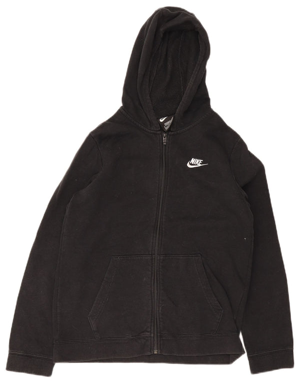 Felpa con cappuccio e zip Nike da ragazzo vestibilità standard 13-14 anni XL cotone nero