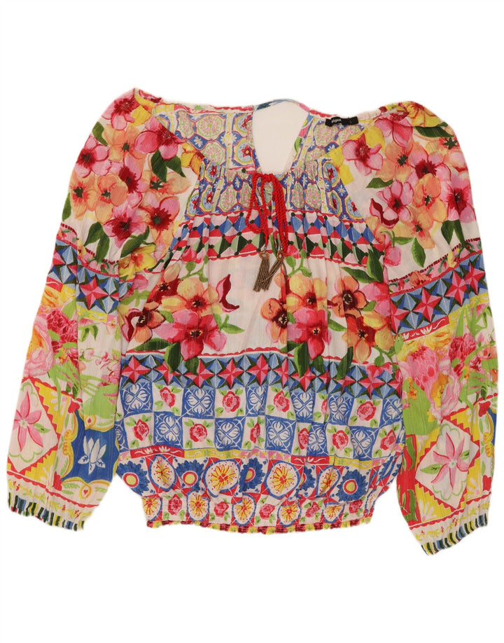 DESIGUAL Camicetta oversize da donna Top UK 16 Grande floreale multicolore
