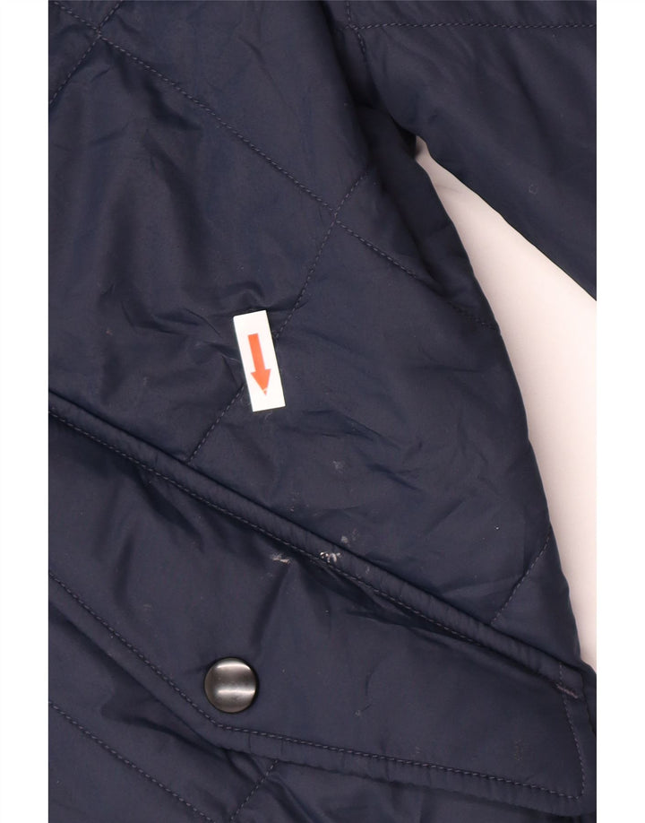 Giacca trapuntata da uomo Marks & Spencer UK 38 poliestere medio blu navy