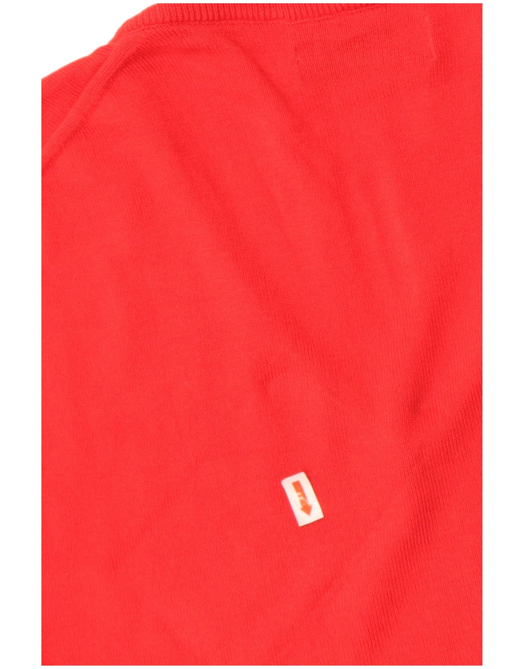 Maglione Zara da uomo con scollo a V XL in cotone rosso