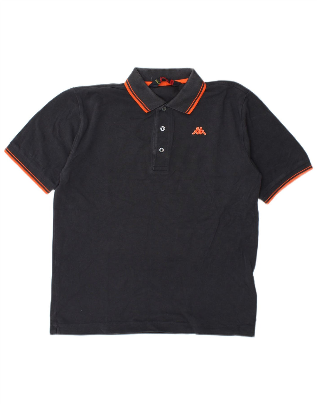 Polo Kappa Uomo Piccola in Cotone Rigato Grigio