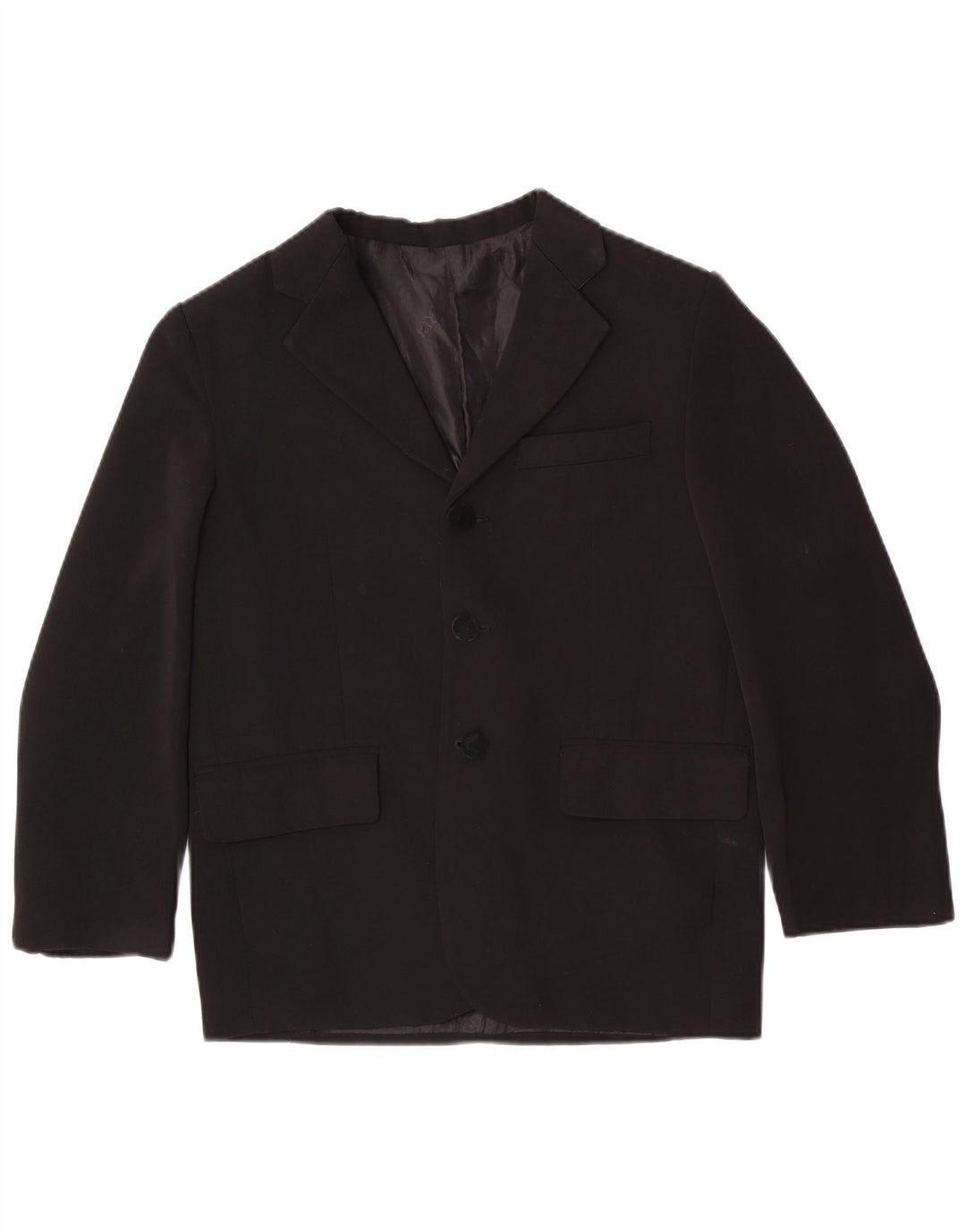 Giacca blazer vintage da ragazzo a 3 bottoni 11-12 anni nera