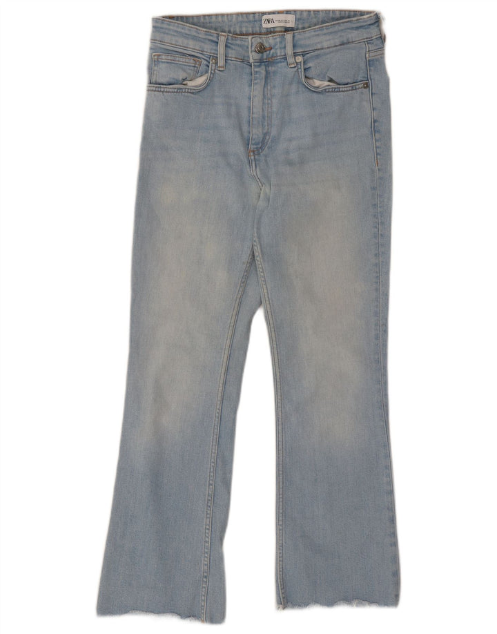 Jeans corti da donna Zara Bootcut EU 38 piccoli W28 L25 blu