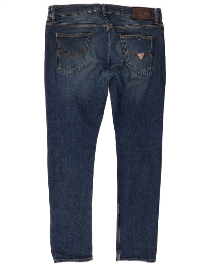 Jeans skinny da uomo Guess W34 L30 cotone blu