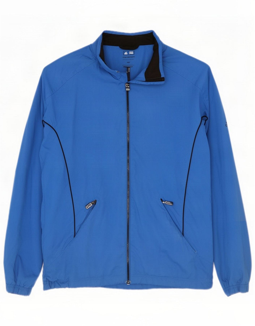 Adidas Giacca da tuta da uomo Clima Proof in poliestere blu medio