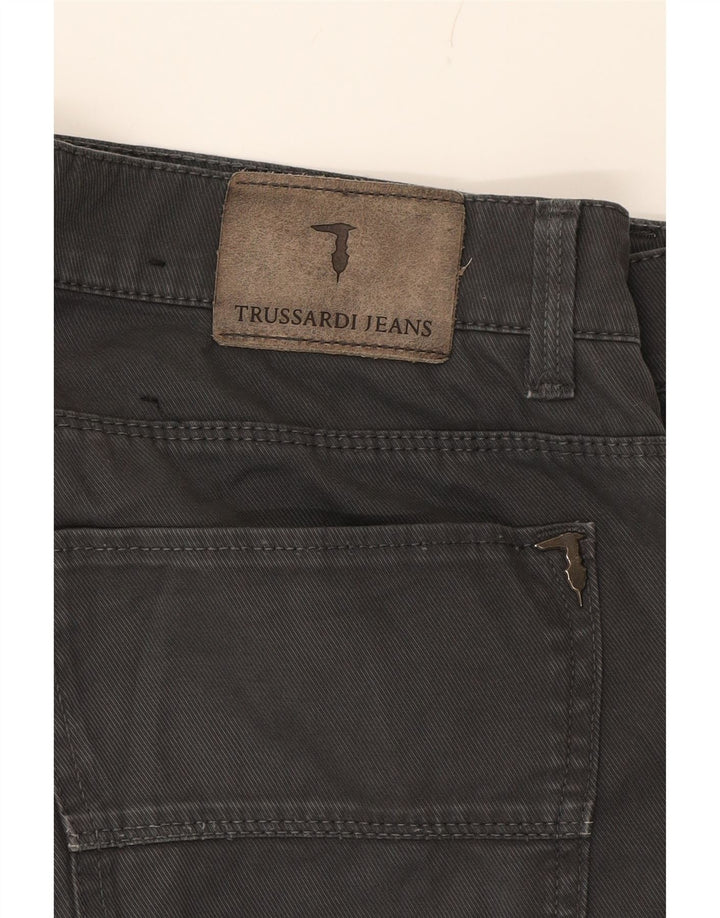TRUSSARDI Womens Straight Jeans W33 L30 Grey Polyester Vintage Trussardi and Second-Hand Trussardi from Messina Hembry 