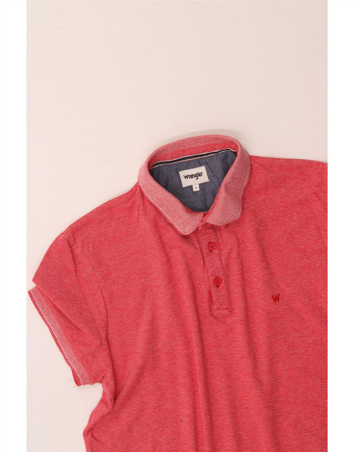 WRANGLER Mens Polo Shirt Large Red Cotton Vintage Wrangler and Second-Hand Wrangler from Messina Hembry 