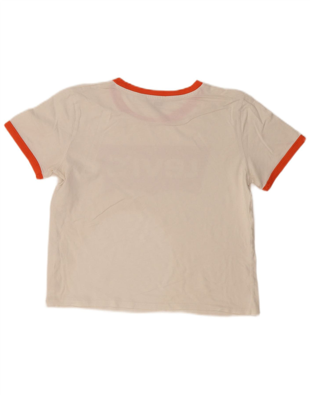 T-shirt grafica corta da donna Levi's UK 14 bianco medio