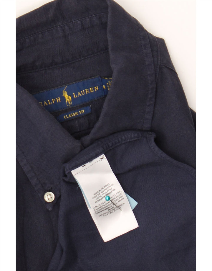 Camicia Ralph Lauren da uomo dalla vestibilità classica in cotone blu navy medio