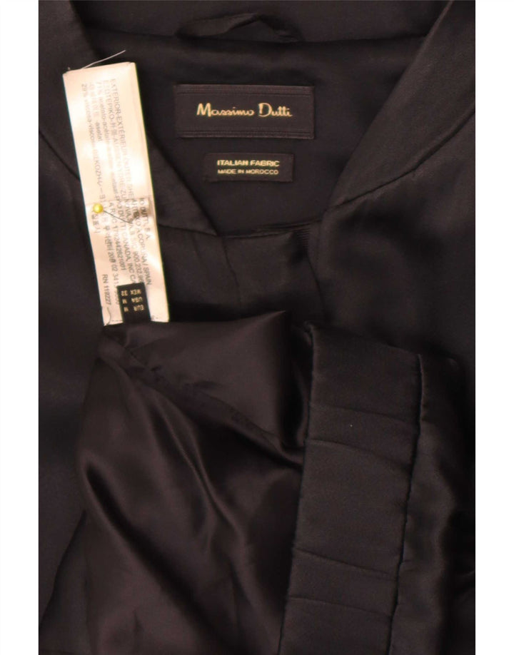 Giubbotto bomber da donna Massimo Dutti UK 38 medio nero acetato