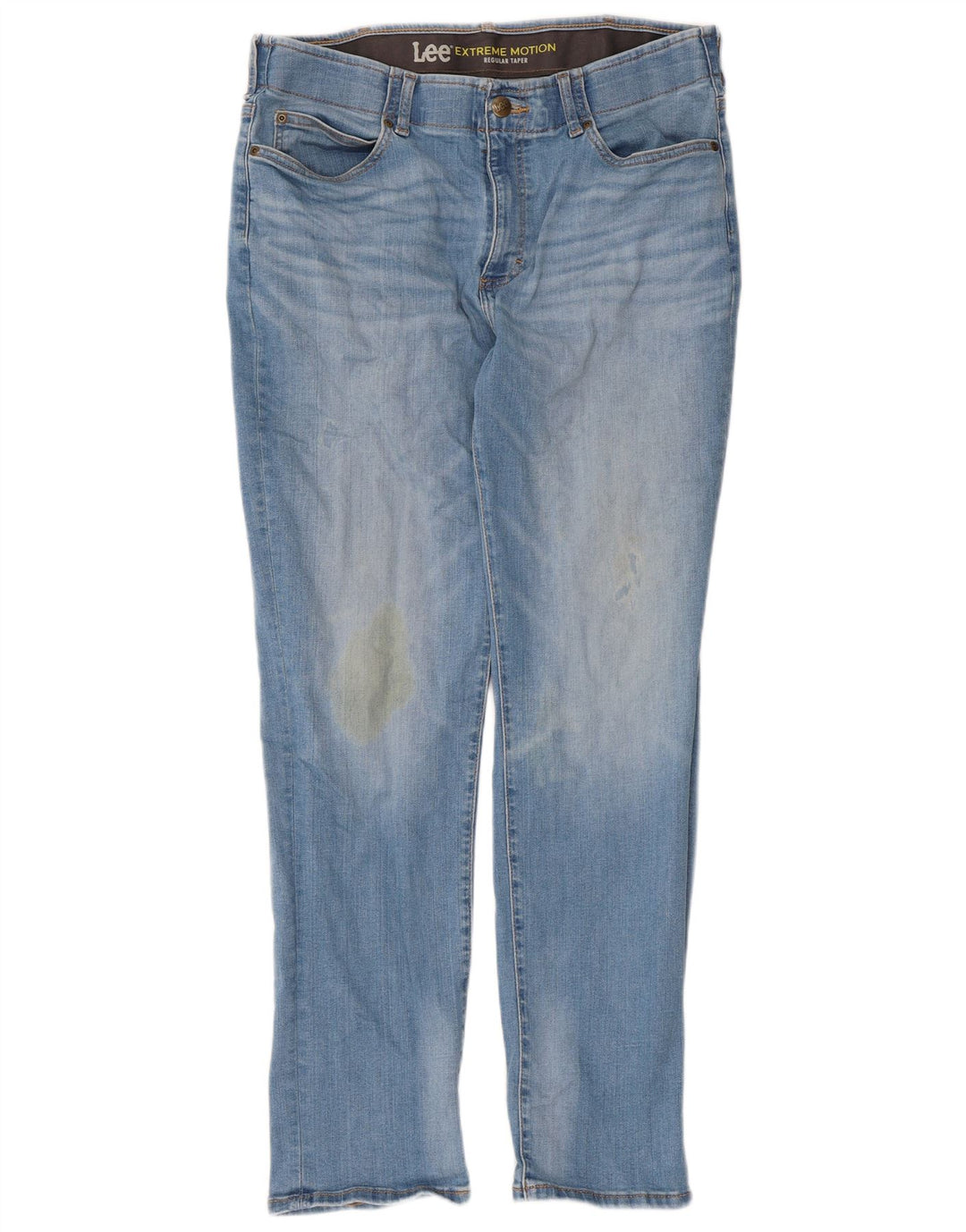Jeans Lee affusolati regolari da uomo Extreme Motion W36 L32 cotone blu