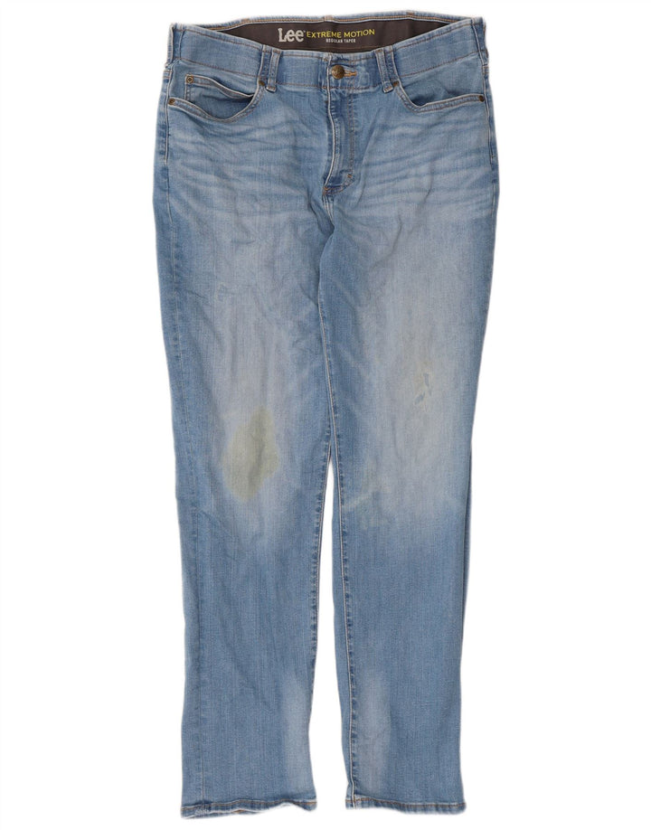 Jeans Lee affusolati regolari da uomo Extreme Motion W36 L32 cotone blu