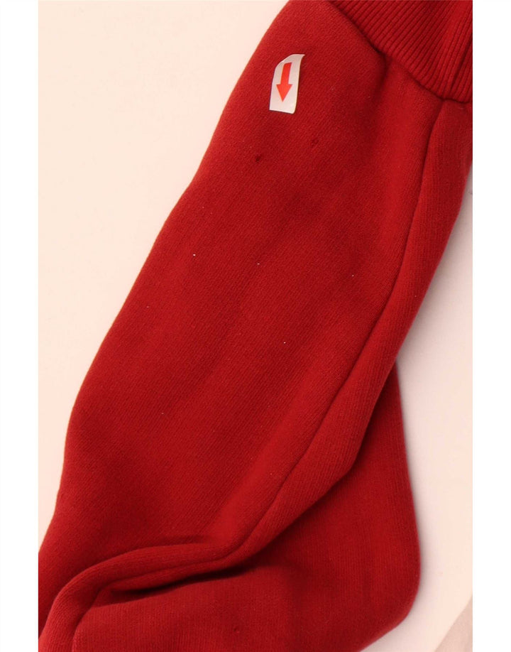 Giacca da ginnastica da uomo con grafica Datch, giacca grande in cotone color block rosso