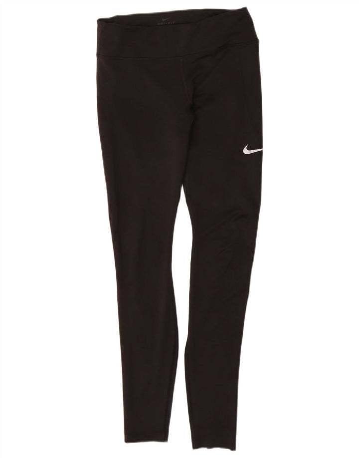 Leggings Dri Fit da donna NIKE UK 8 Small poliestere nero