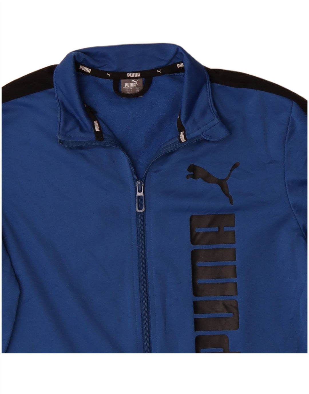 Giacca da ginnastica grafica da ragazzo Puma 15-16 anni Blu Colourblock