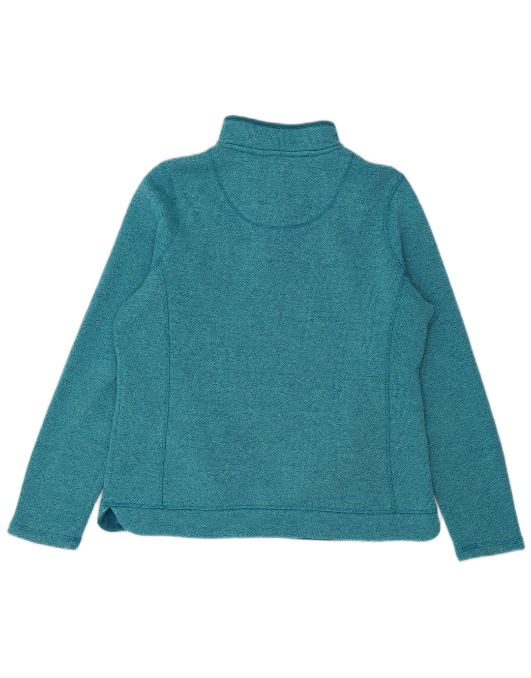 Felpa con collo con zip da donna Weird Fish Jumper UK 12 Poliestere blu medio