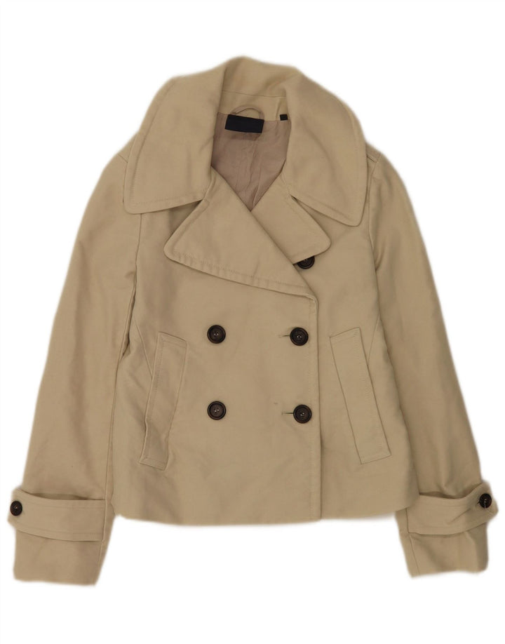 Cappotto da marinaio corto da donna Aspesi IT 40 piccolo in cotone beige