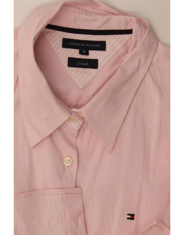 Camicia formale da donna Tommy Hilfiger US 10 Large Pink Striped