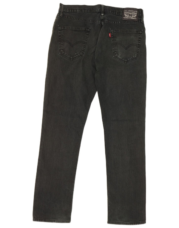 Jeans dritti da uomo Levi's W34 L32 cotone nero