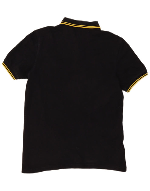 Polo da uomo Fred Perry in cotone nero medio