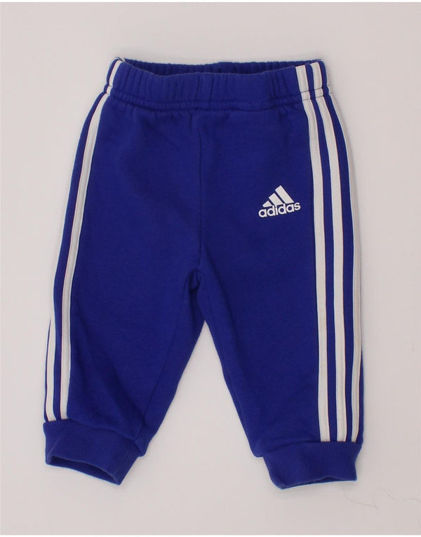 Pantaloni da tuta da jogging Adidas da bambino 3-6 mesi in cotone blu