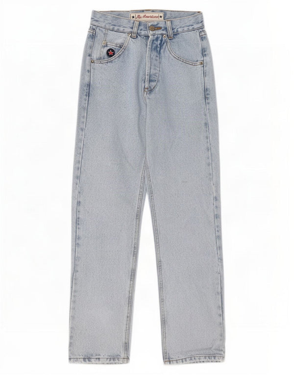 By American Womens Straight Jeans W27 L30 Blue Cotton