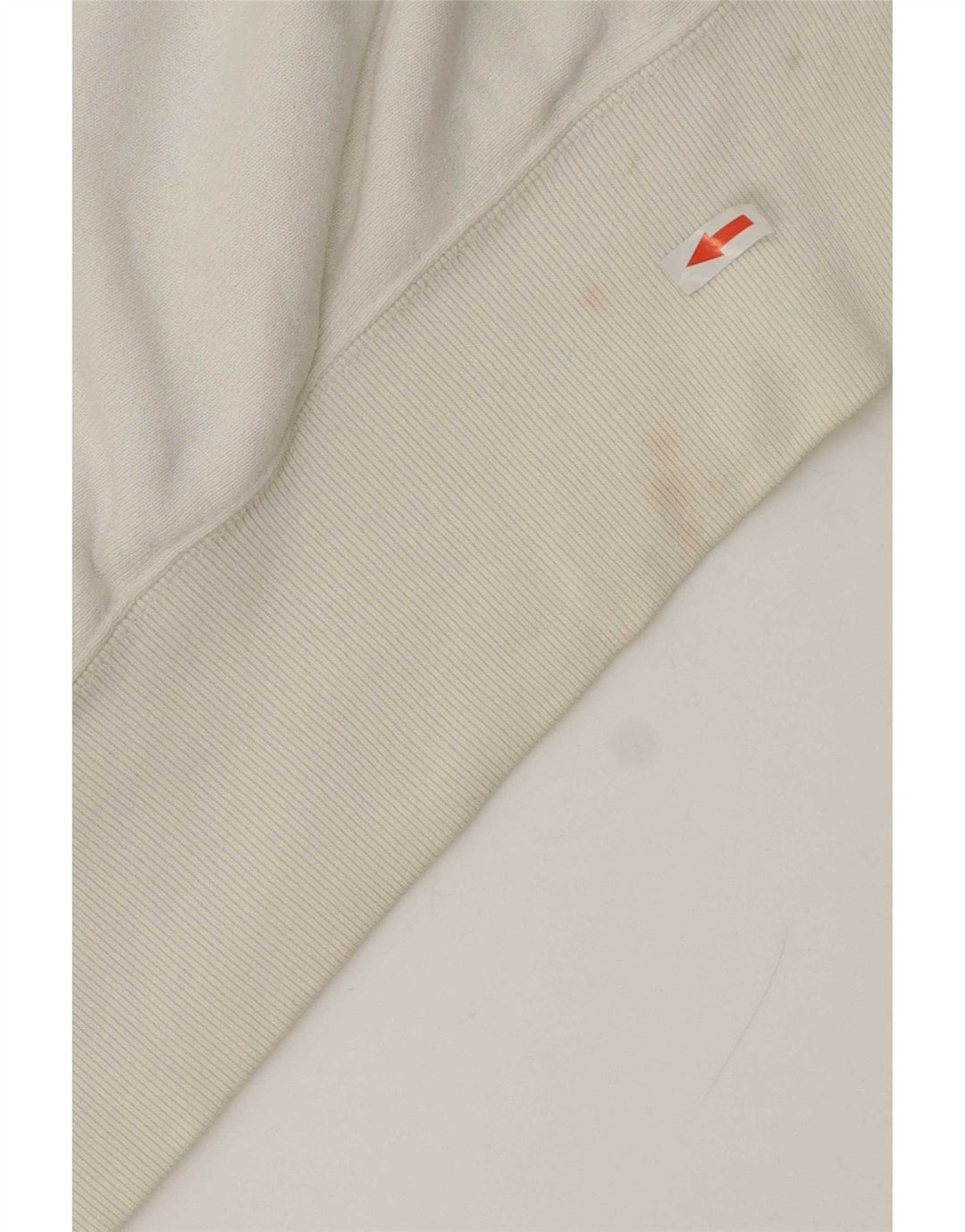 Felpa Champion da uomo con trama inversa, maglione piccolo in cotone bianco