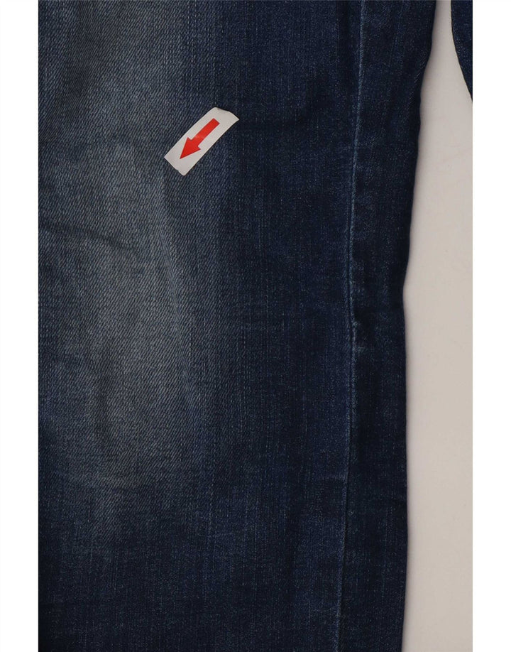 Jeans slim invecchiati da donna Diesel W24 L27 cotone blu