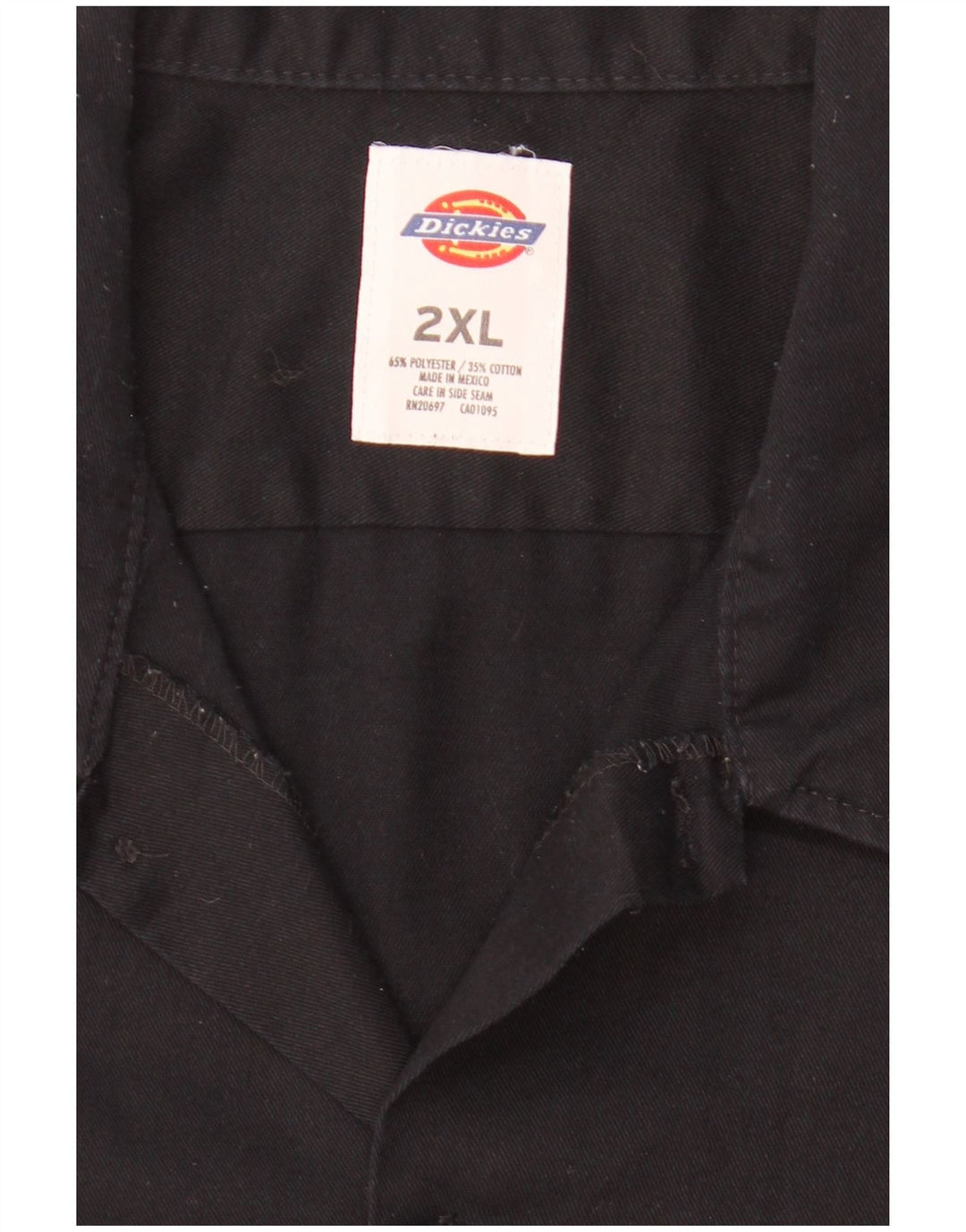 DICKIES Camicia a maniche corte da uomo 2XL Poliestere nero