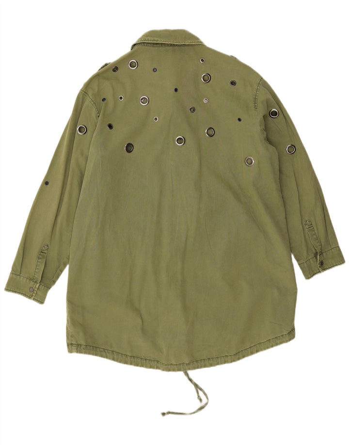 Giacca militare oversize da donna Zara UK 14 media kaki