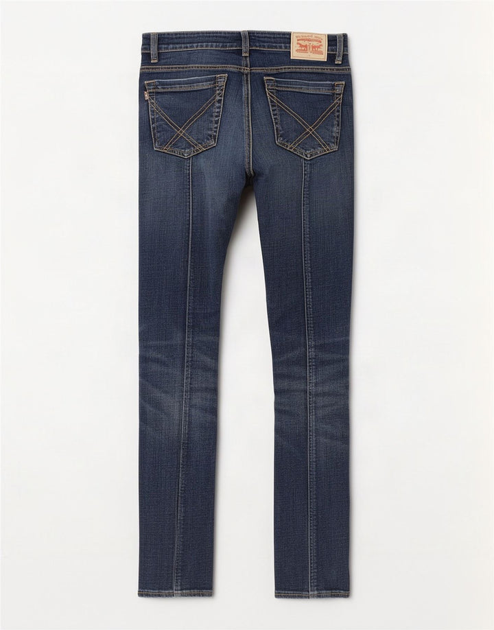 Jeans slim da donna Roy Rogers W29 L27 cotone blu