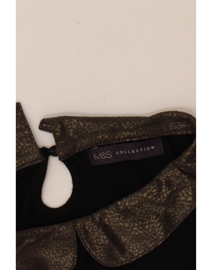 MARKS & SPENCER Abito basic da donna UK 14 medio nero