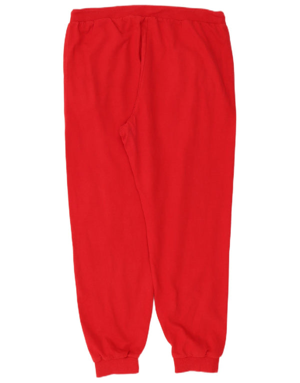 Fila Womens Tracksuit Trousers Joggers UK 18 XL Red Cotton