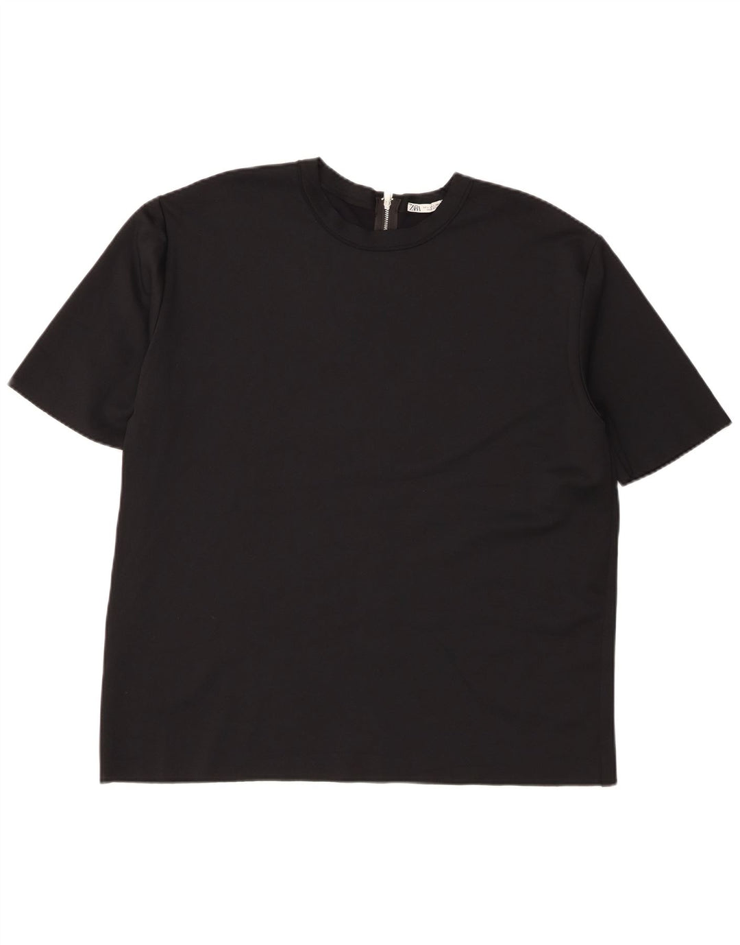 T-shirt Zara da donna Top UK 16 grande nera