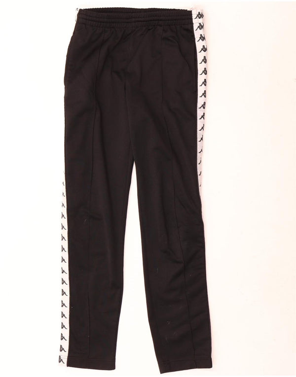 Pantaloni da tuta con grafica Kappa da uomo Small in poliestere color block nero