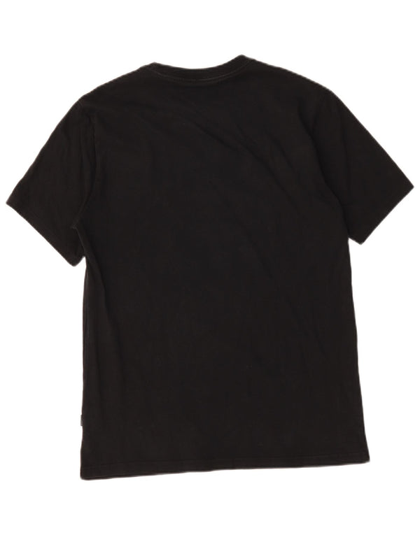 T-shirt grafica da uomo Converse Top piccola in cotone nero