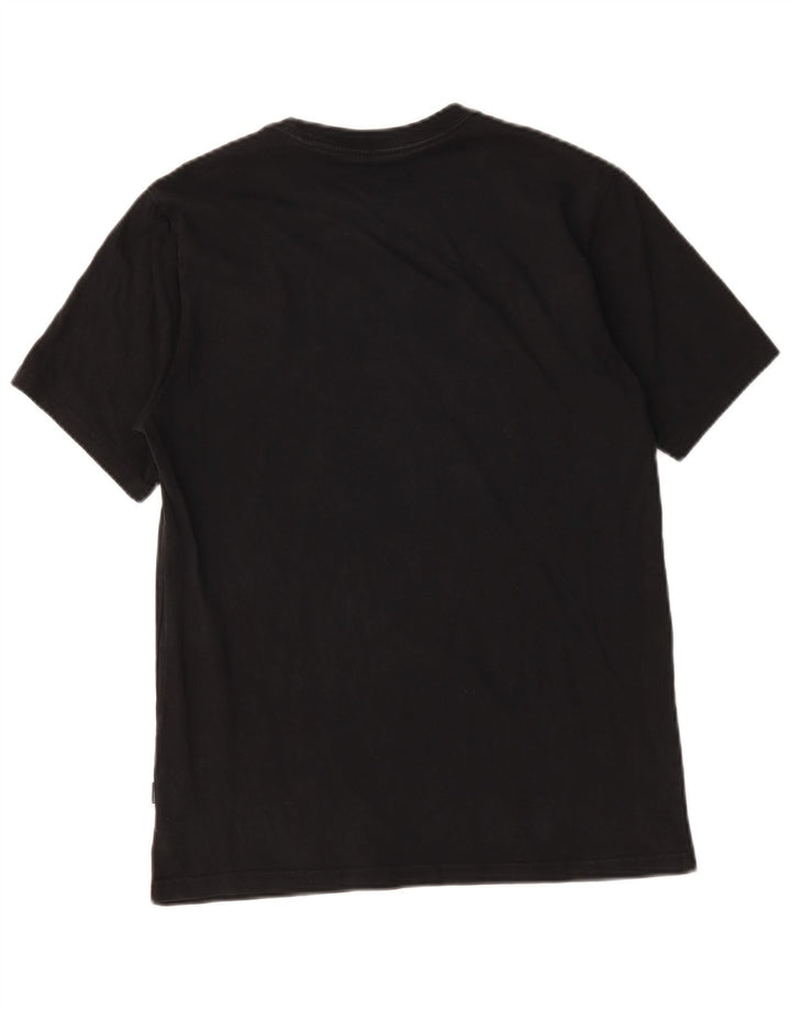 T-shirt grafica da uomo Converse Top piccola in cotone nero