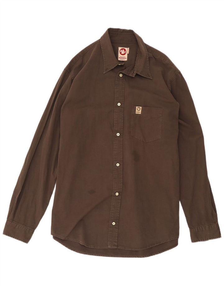 Camicia da uomo Regular Fit Murphy & Nye Sailmakers 3XL in cotone marrone