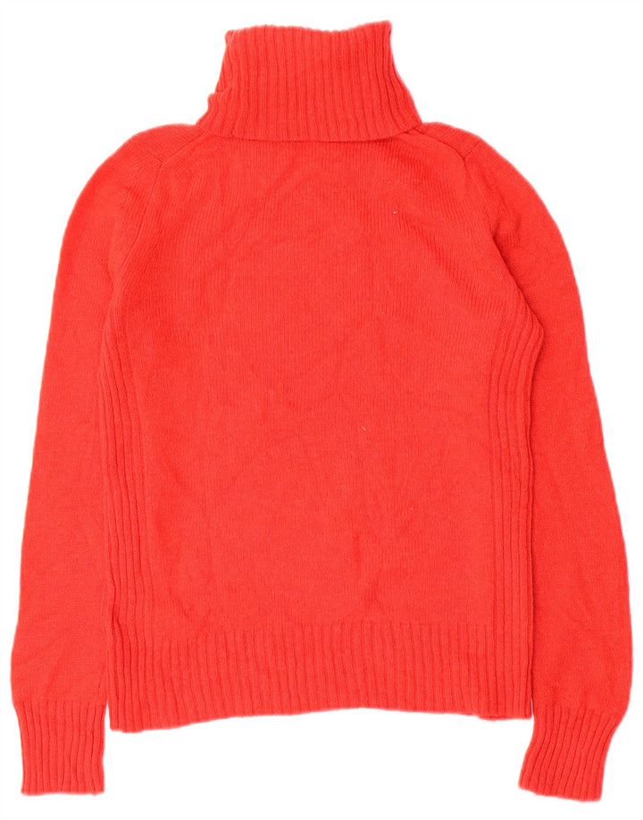 Maglione maglione a collo alto da donna Marks & Spencer UK 6 XS rosso lana