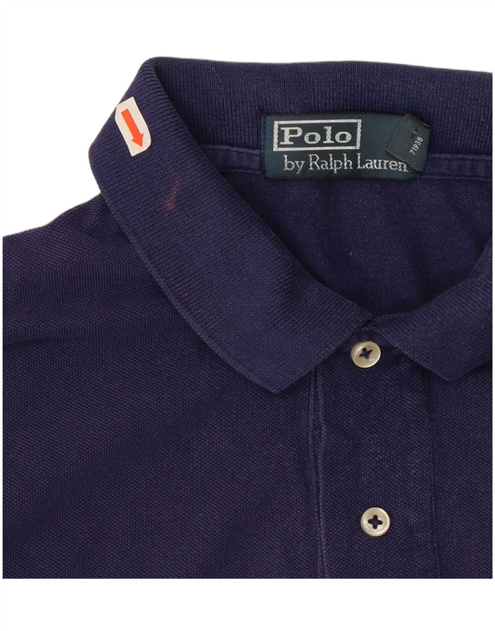 Polo Ralph Lauren da uomo in cotone medio blu navy