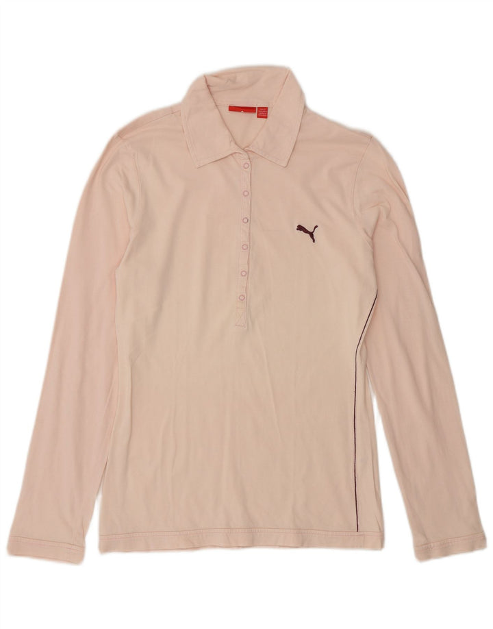 Polo a maniche lunghe da donna Puma UK 14 Rosa medio