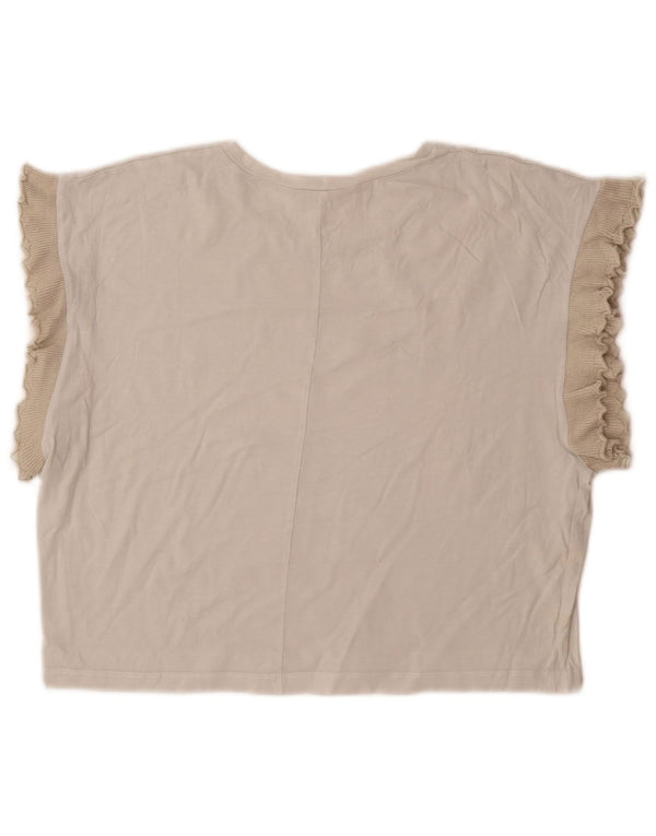Top in camicetta da donna Zara UK 14 Grigio medio