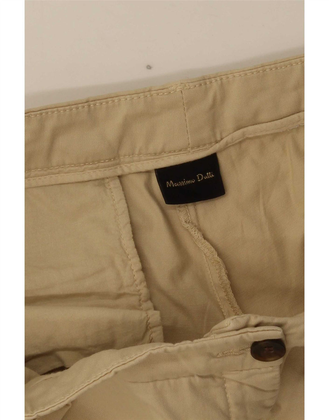 Pantaloni chino slim da donna Massimo Dutti W34 L26 Beige