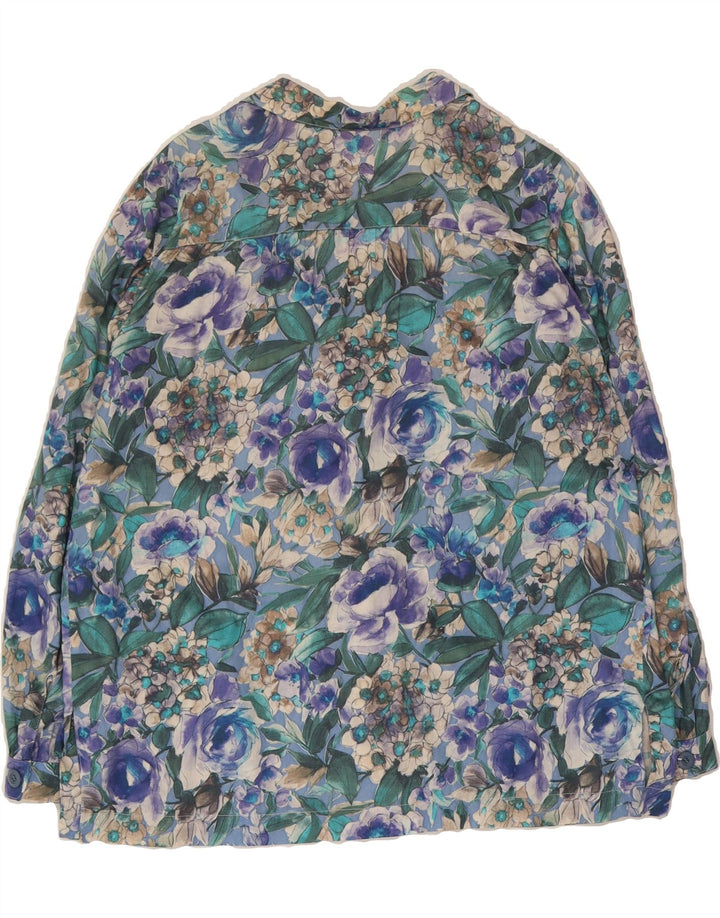 VINTAGE Womens Shirt UK 18 XL Multicoloured Floral Vintage Vintage and Second-Hand Vintage from Messina Hembry 